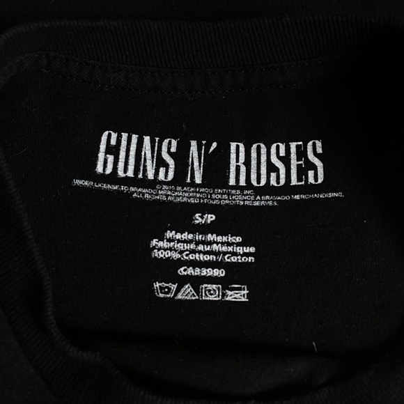 Guns and roses graphic black short sleeve tee - Picture 2 of 3